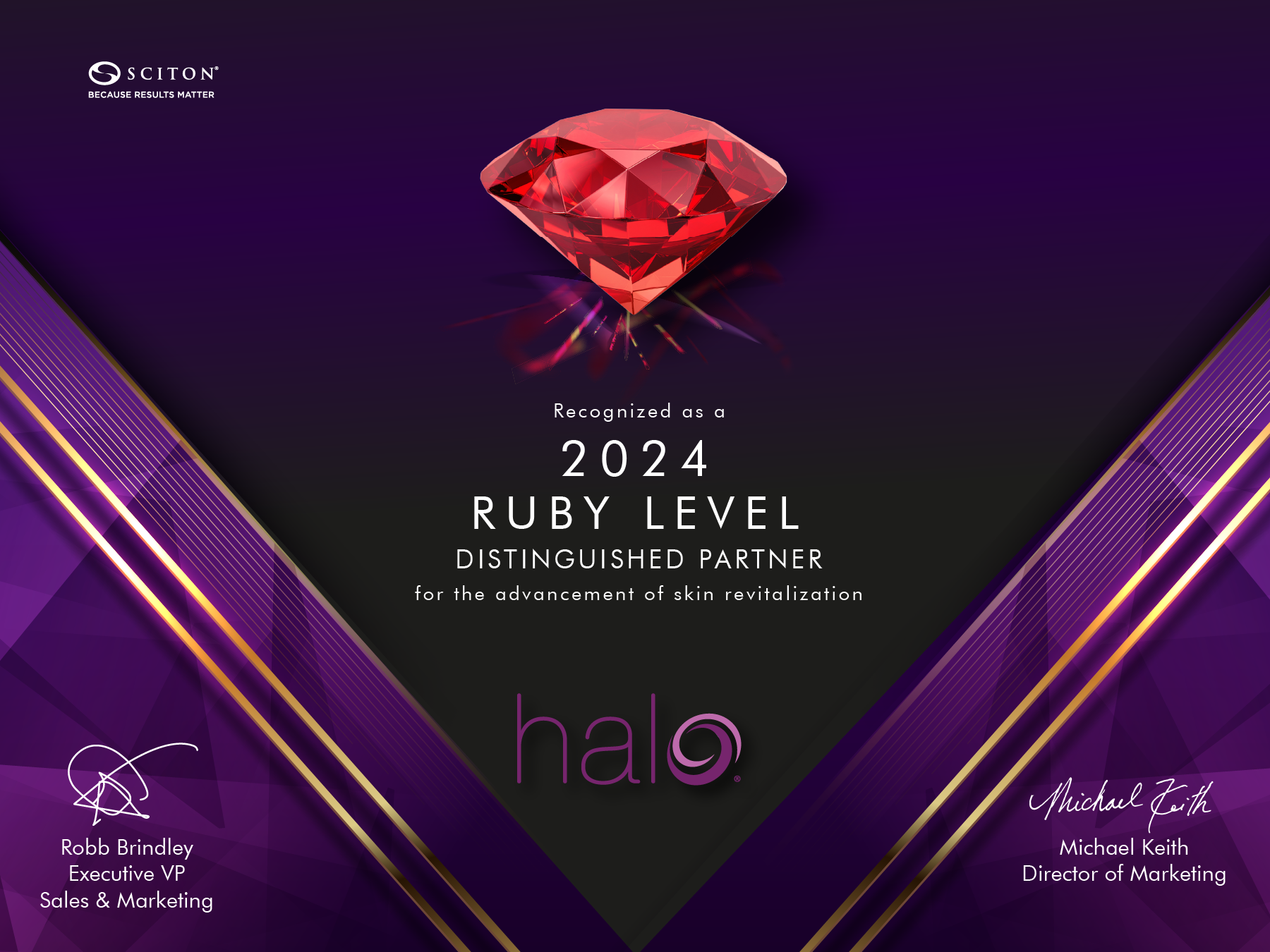 sciton halo ruby award 2024